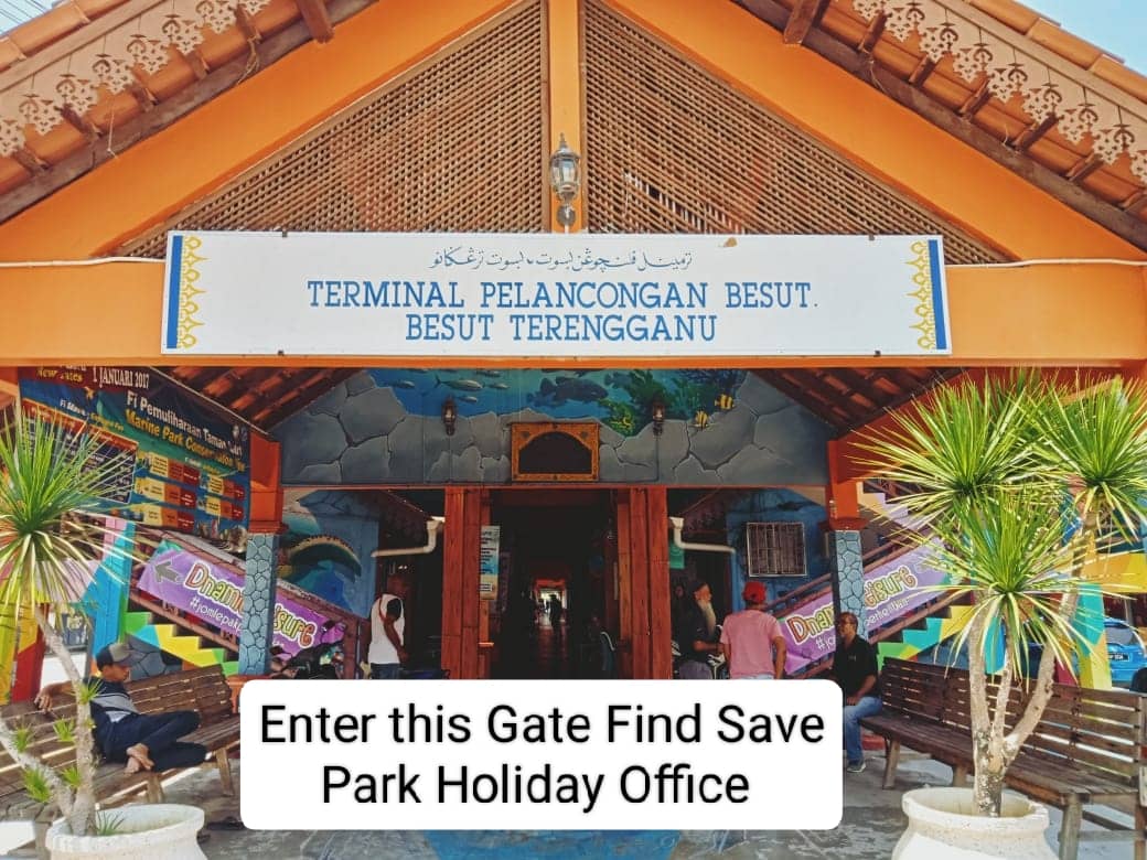 Entrance gate of Terminal Pelancongan Besut at Kuala Besut Jetty