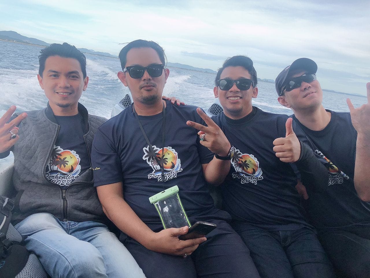Guests cruising to Perhentian Island on a speedboat